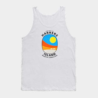 Harkers Island, NC Summertime Vacationing Abstract Sunrise Tank Top